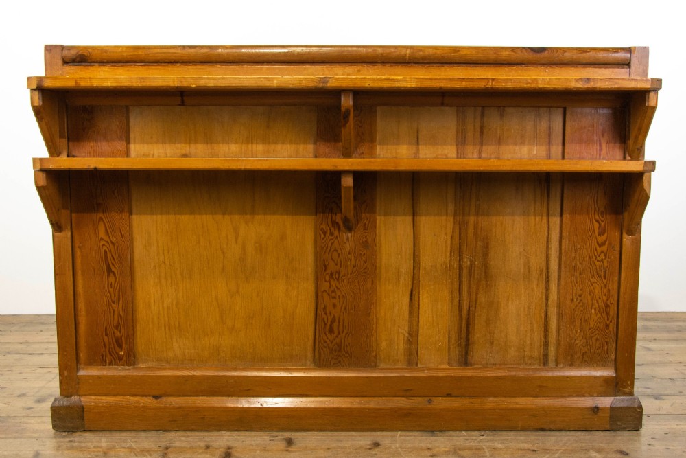 Antique Pine Church Pew View VII