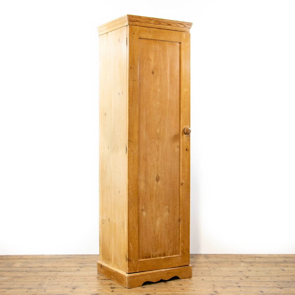 Antique Pine Single Door Wardrobe