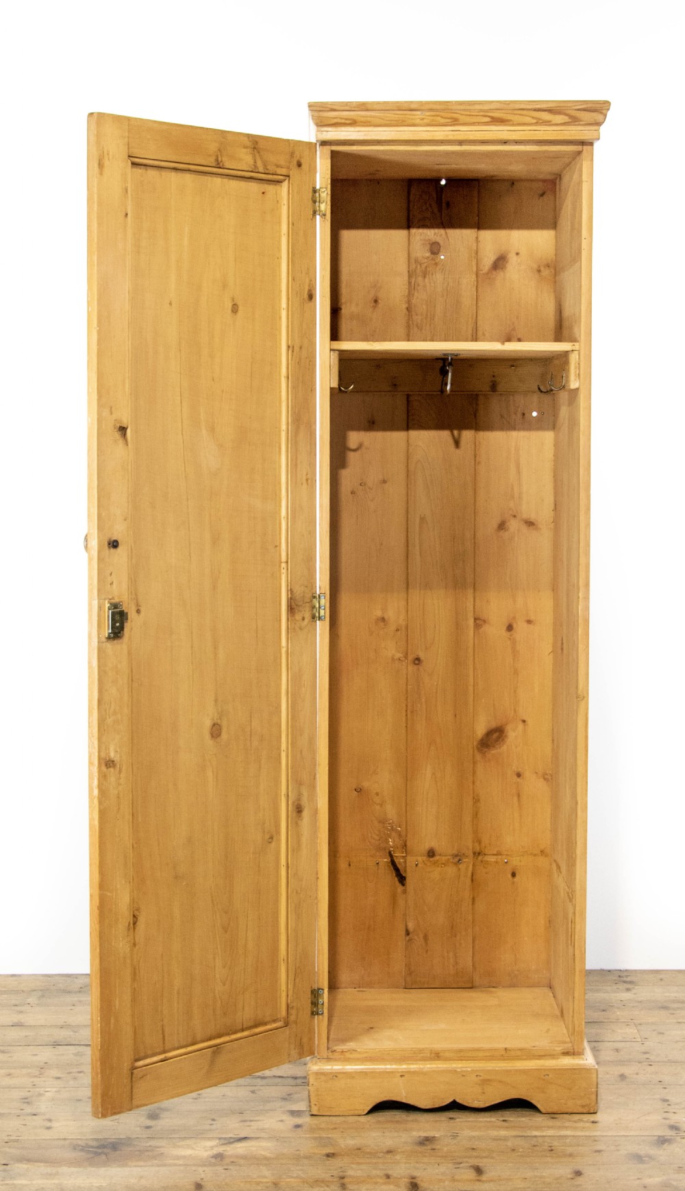 Antique Pine Single Door Wardrobe View II