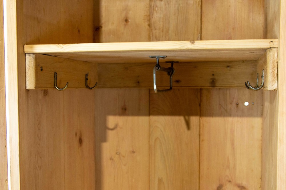 Antique Pine Single Door Wardrobe View V