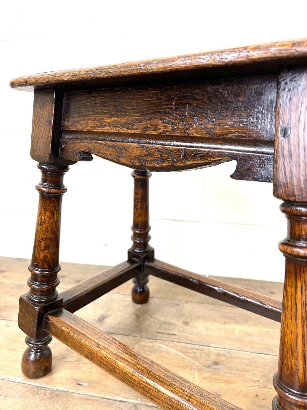Early 20th Century Antique Oak Joint Stool View VIII