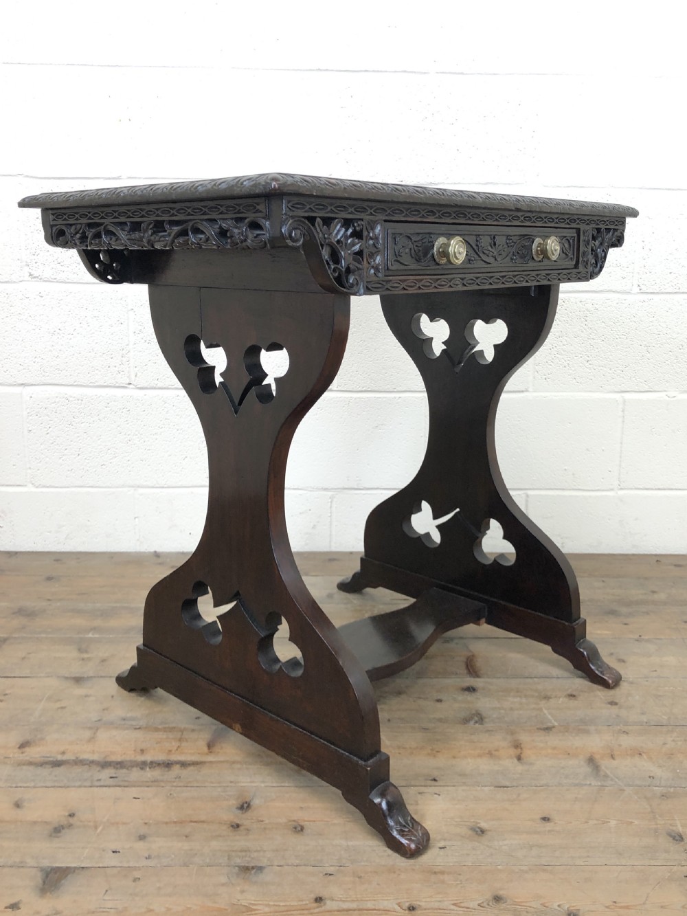 19th Century Antique Padauk Side Table View VII