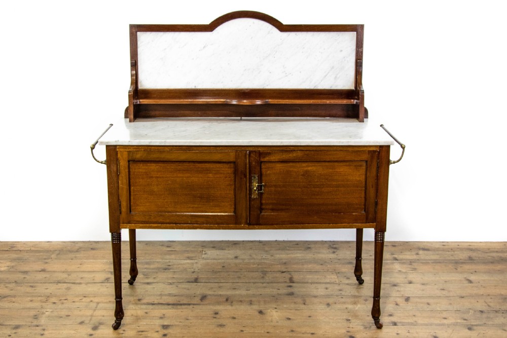 Antique Mahogany Washstand with Marble Top View II