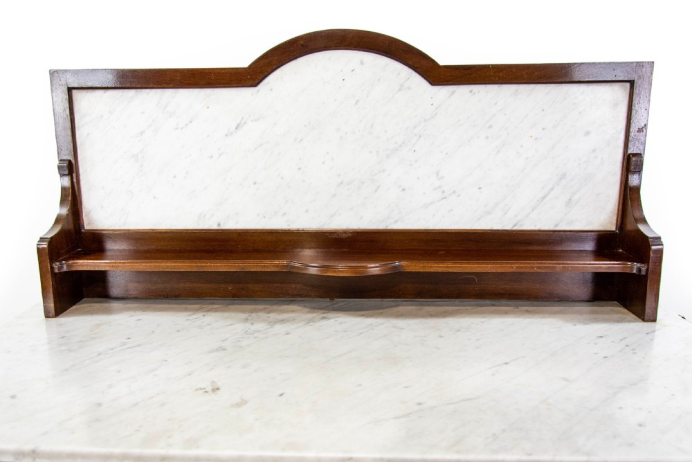 Antique Mahogany Washstand with Marble Top View IV