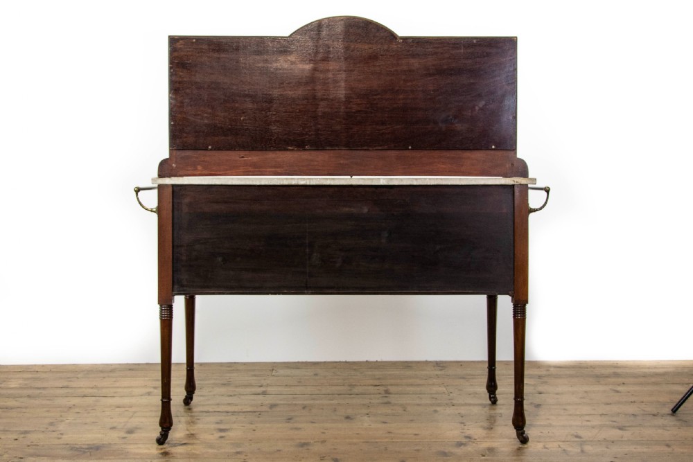 Antique Mahogany Washstand with Marble Top View X