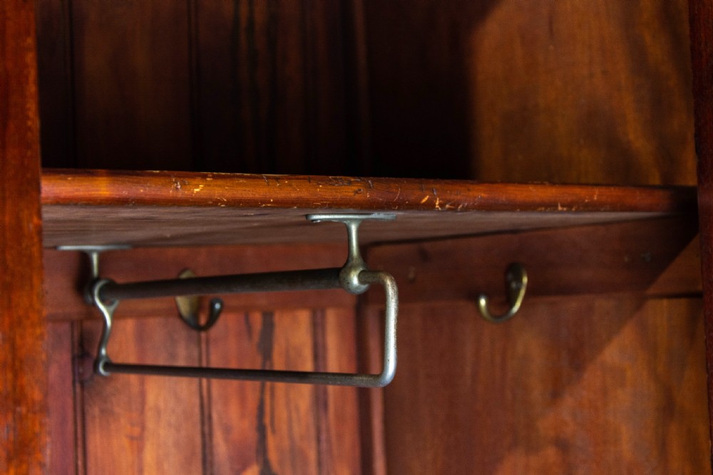Antique Single Door Mahogany Wardrobe View VII