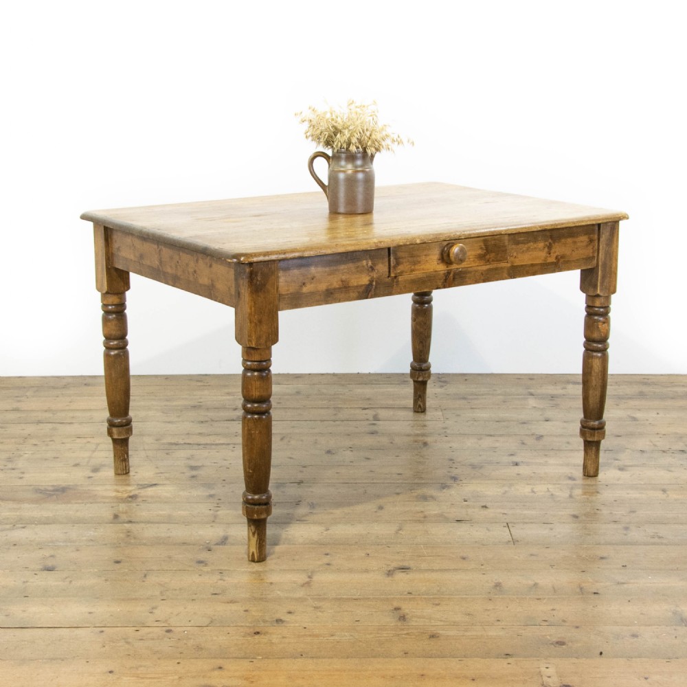 Victorian Antique Pine Farmhouse Kitchen Table