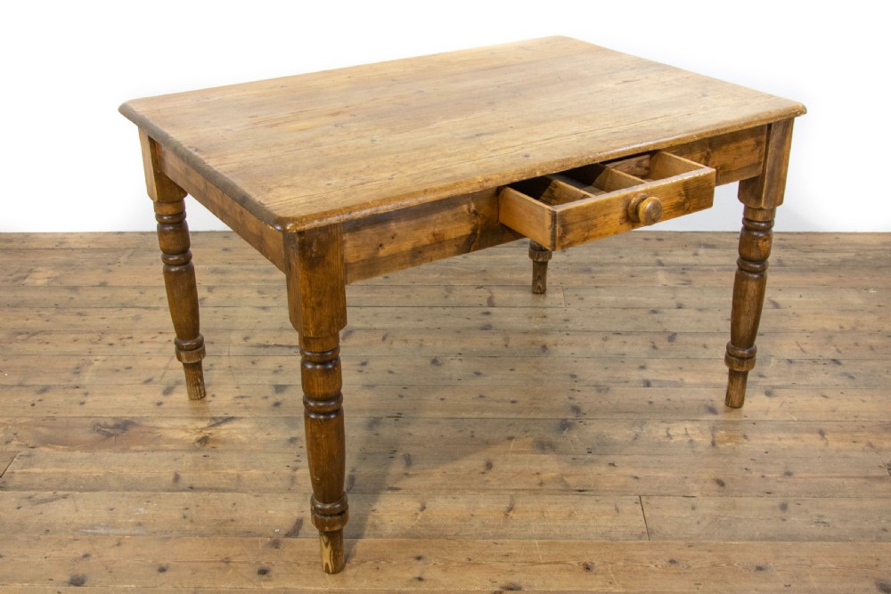 Victorian Antique Pine Farmhouse Kitchen Table View II