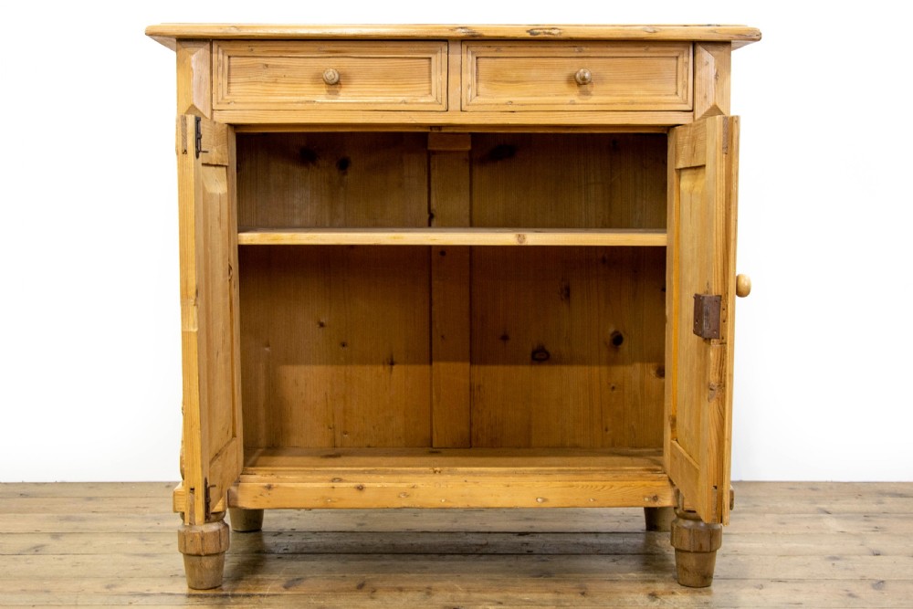Antique Pine Two Door Cupboard View III