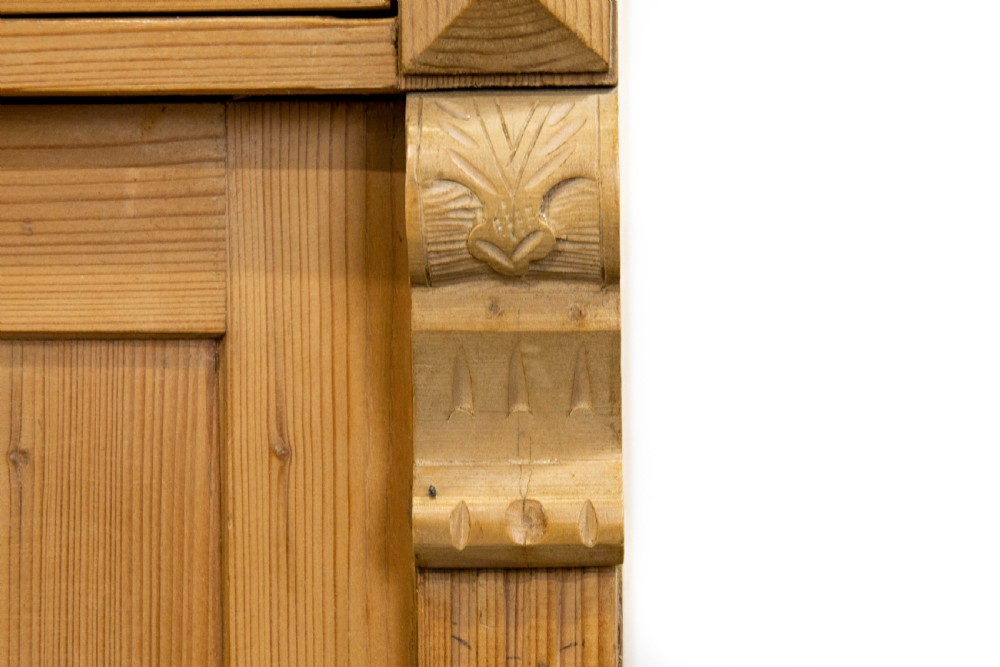 Antique Pine Two Door Cupboard View VI