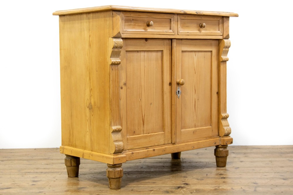 Antique Pine Two Door Cupboard View VII