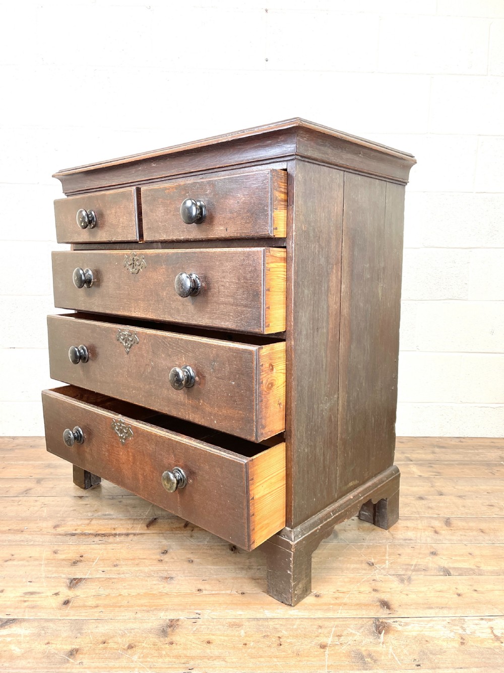 Antique 19th Century Oak Chest of Drawers View VII