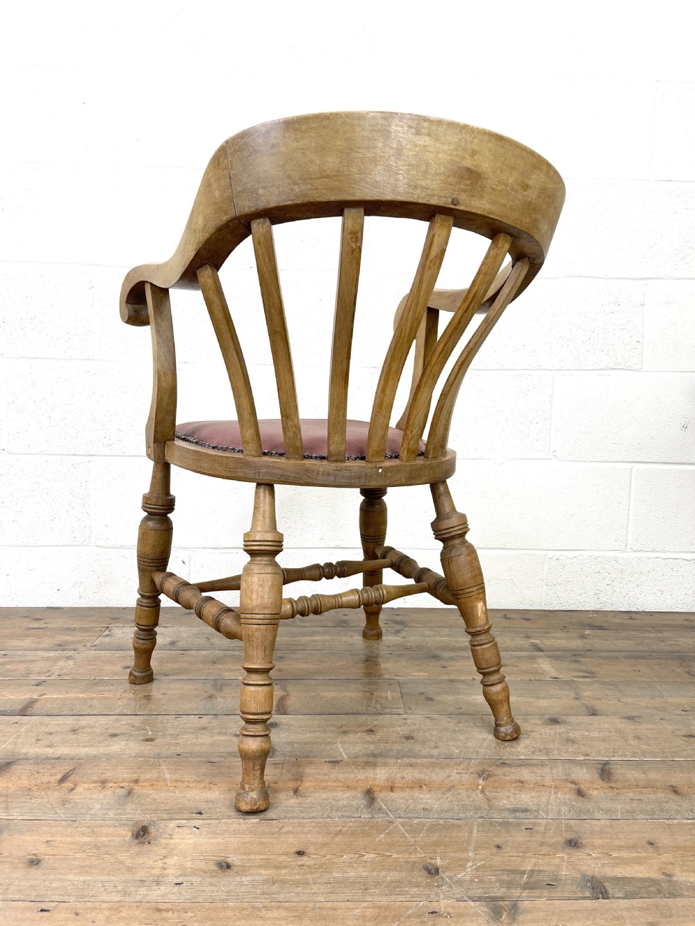 Antique Beech Gentleman’s Tub Chair View VIII