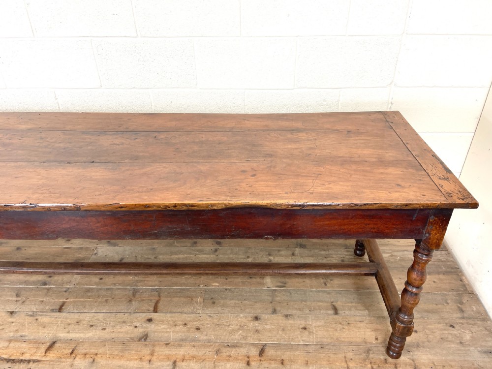 Antique French Fruitwood Farmhouse Table View VII