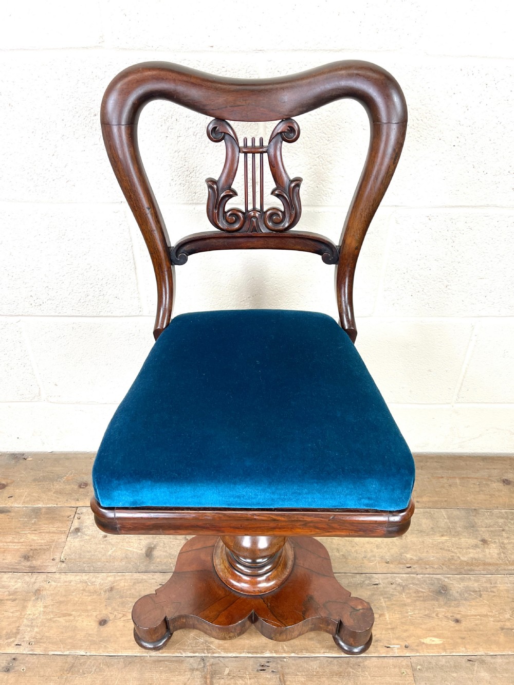 Antique Regency Rosewood Musician’s Chair View III