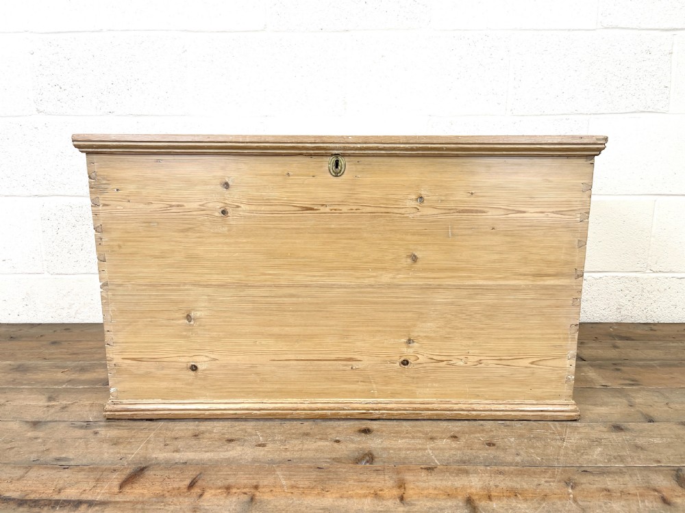 Antique Pine Storage Chest View II