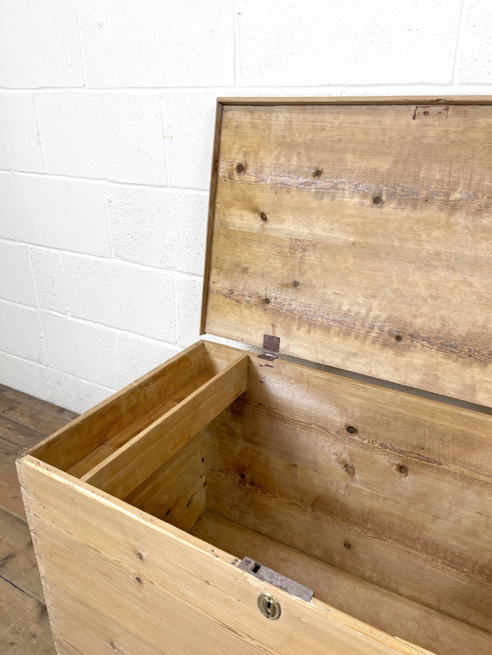 Antique Pine Storage Chest View VIII