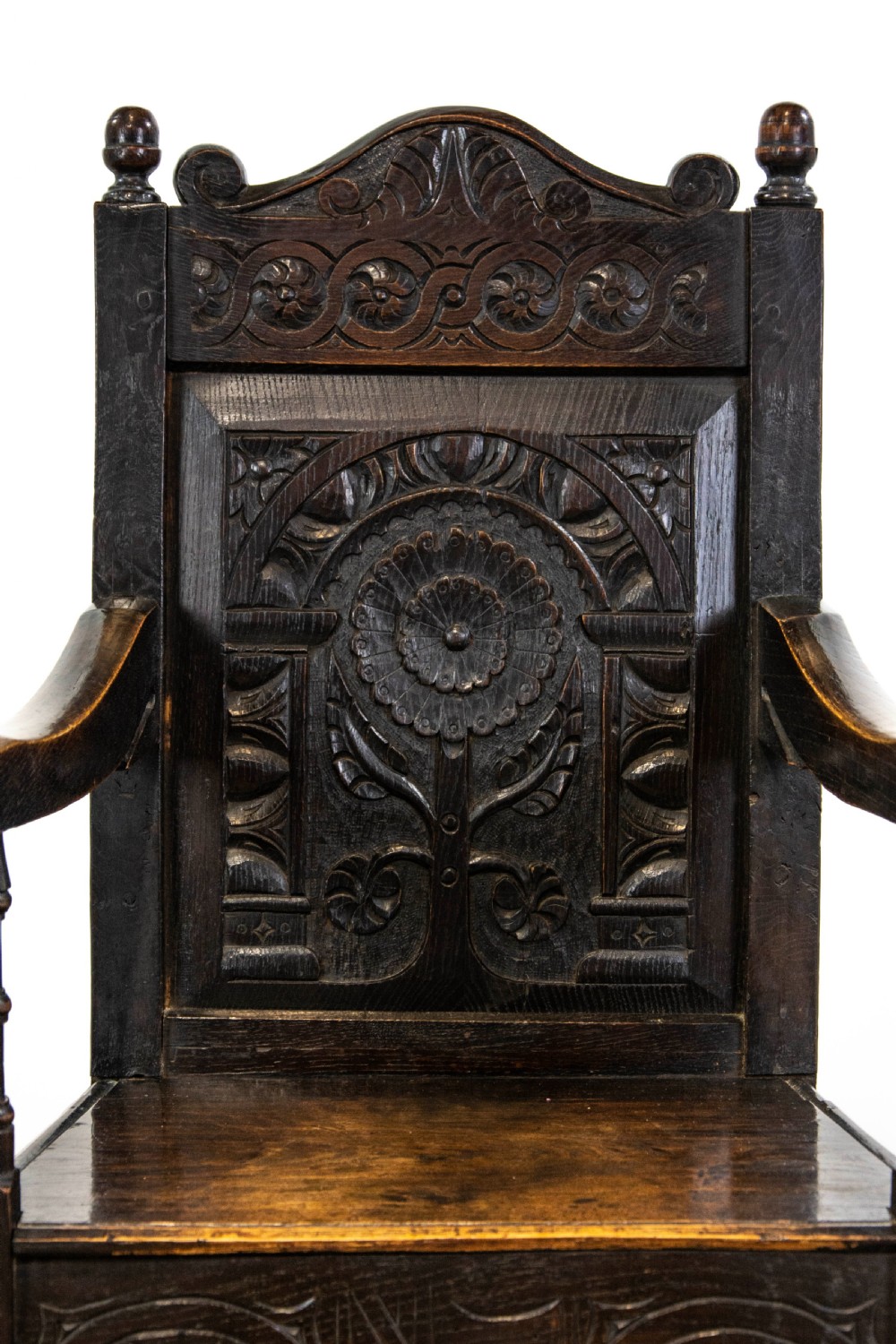 Antique English Oak Wainscot Chair View IV