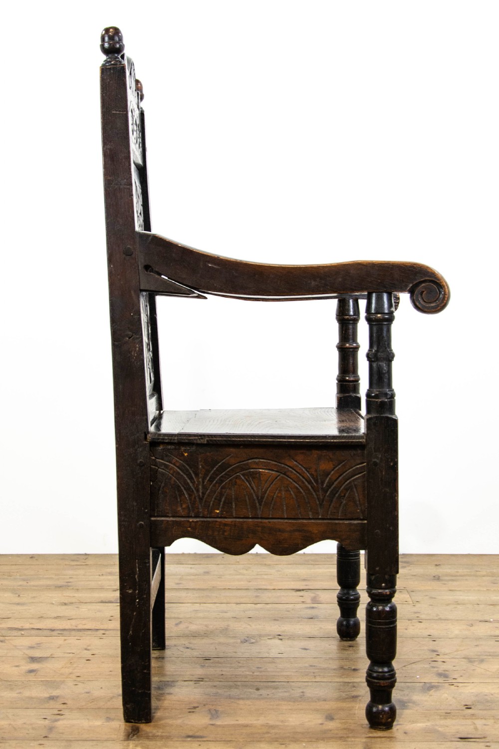 Antique English Oak Wainscot Chair View VI
