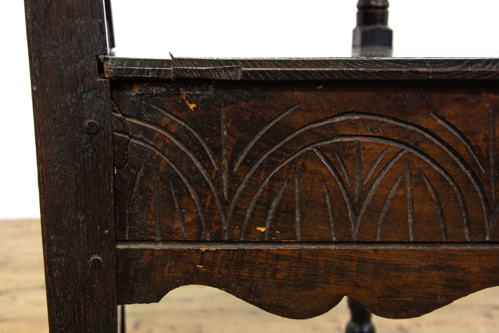 Antique English Oak Wainscot Chair View VII