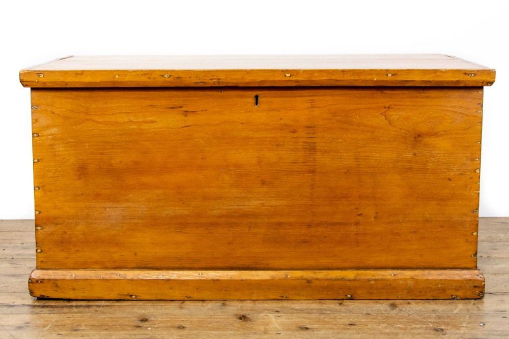 Antique Pine Trunk or Blanket Box View IV
