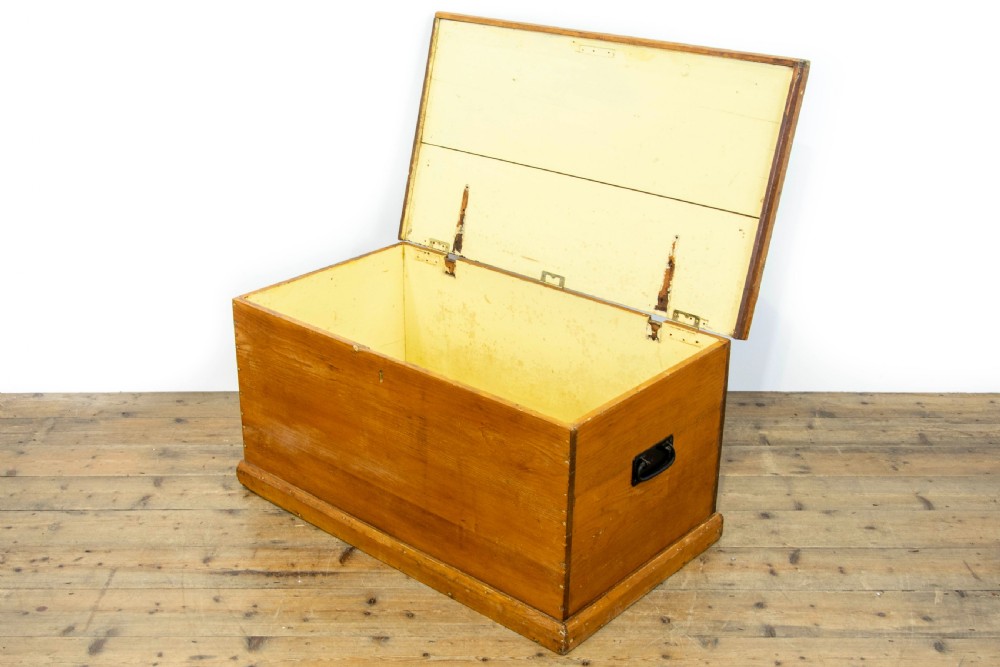 Antique Pine Trunk or Blanket Box View VIII
