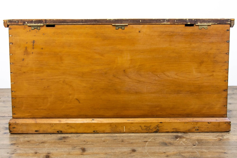 Antique Pine Trunk or Blanket Box View XI