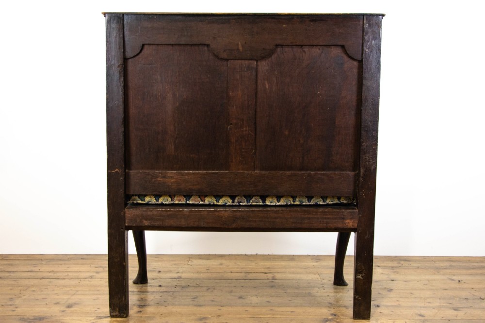 Small Antique Georgian Oak Settle View VII