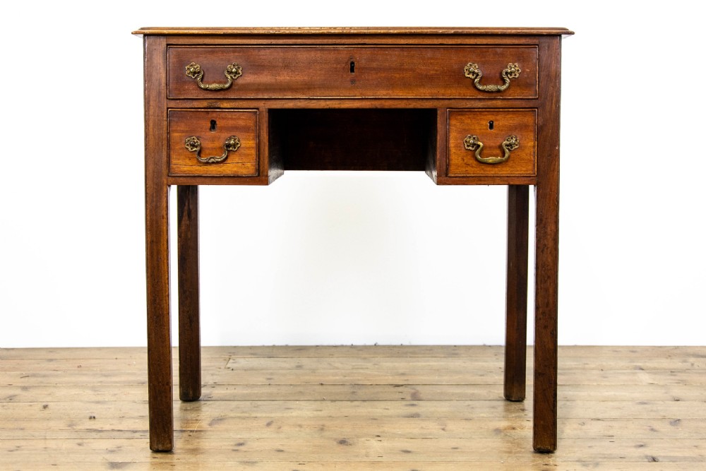 Antique Georgian Mahogany Lowboy Table View II