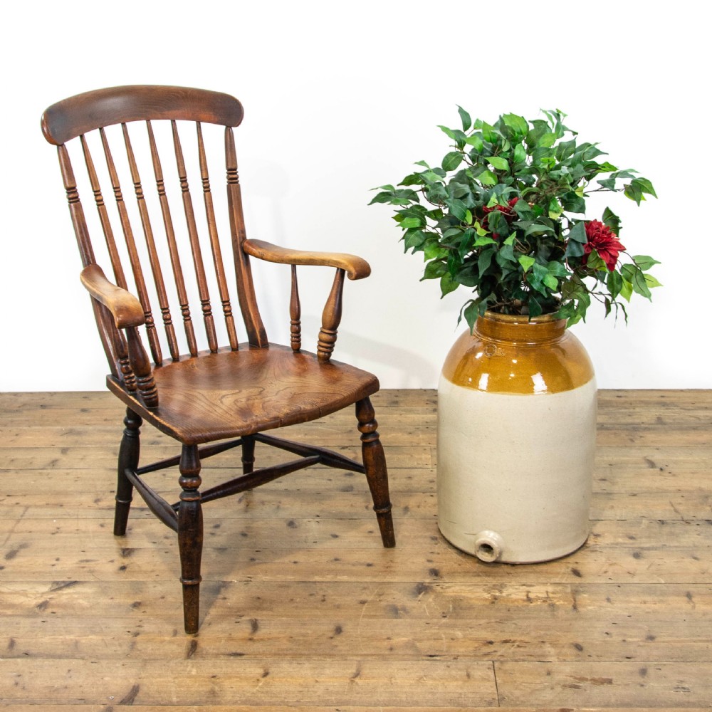 Antique Windsor Elm and Beech Elbow Chair