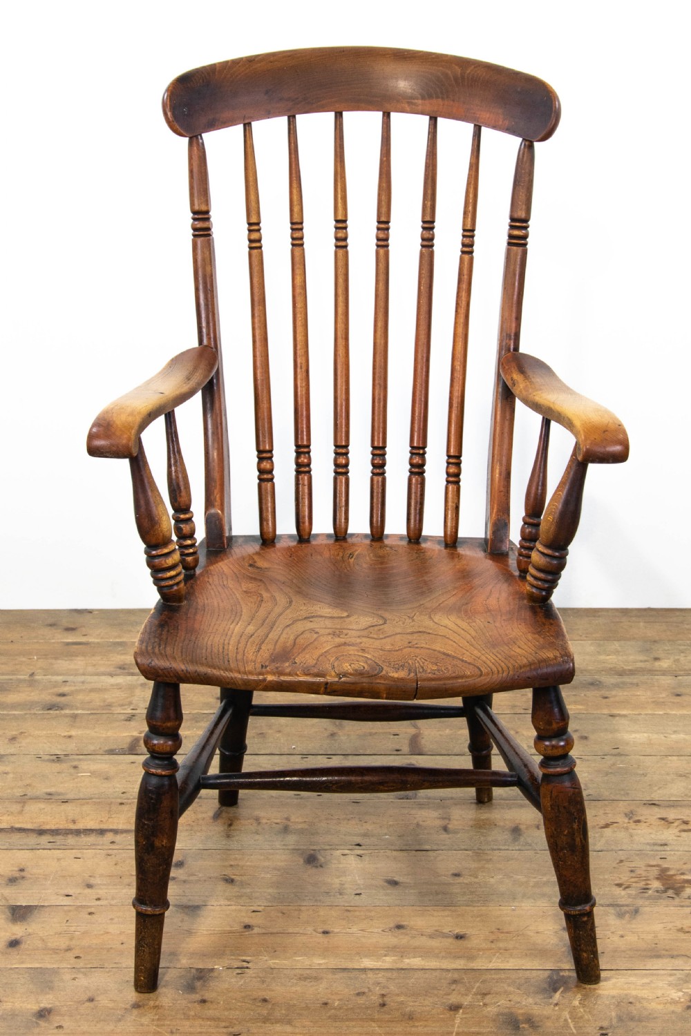 Antique Windsor Elm and Beech Elbow Chair View III