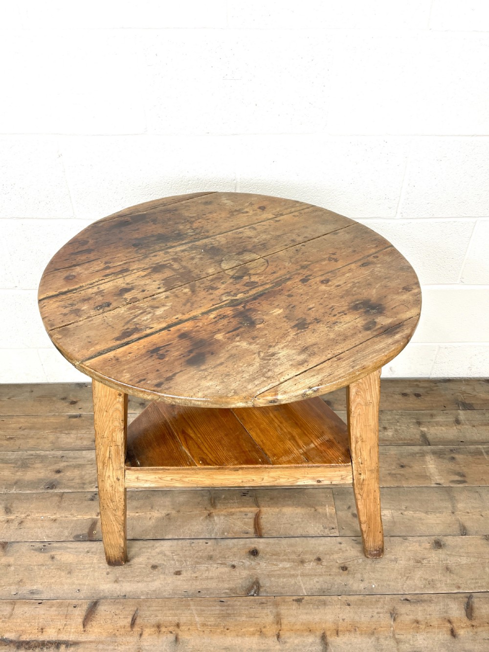 Antique Pine Cricket Table View III