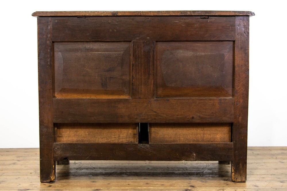Unusual Antique Oak Mule Chest View VI