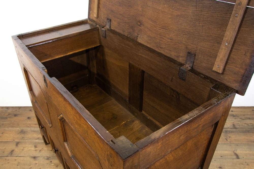 Unusual Antique Oak Mule Chest View VIII