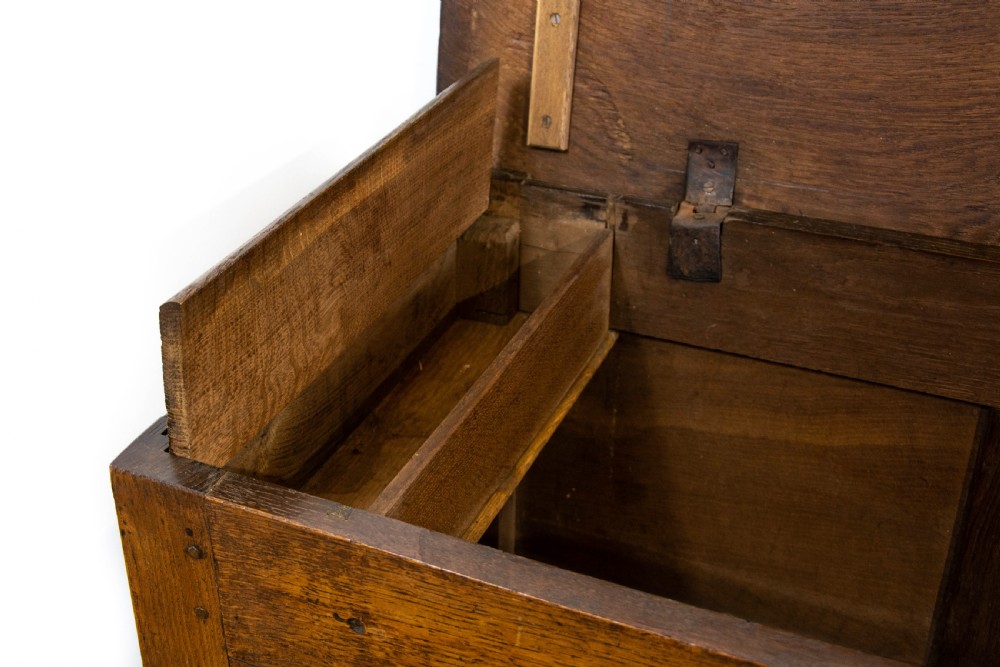 Unusual Antique Oak Mule Chest View IX