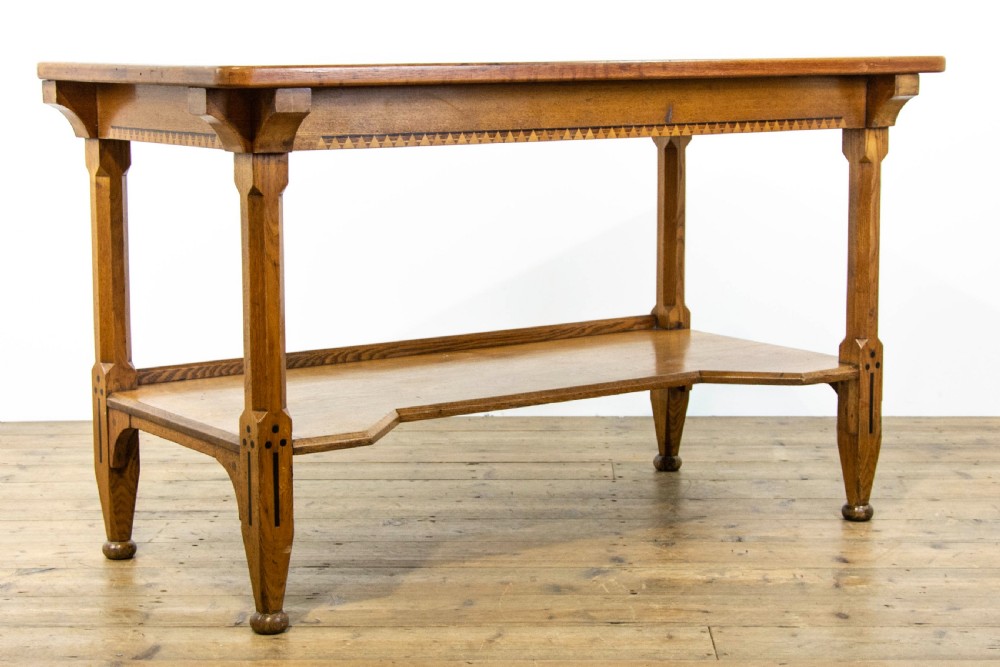 Antique Oak Aesthetic Movement Table View II