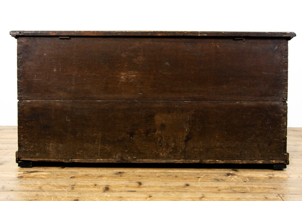 19th Century Antique Carved Oak Coffer View IX