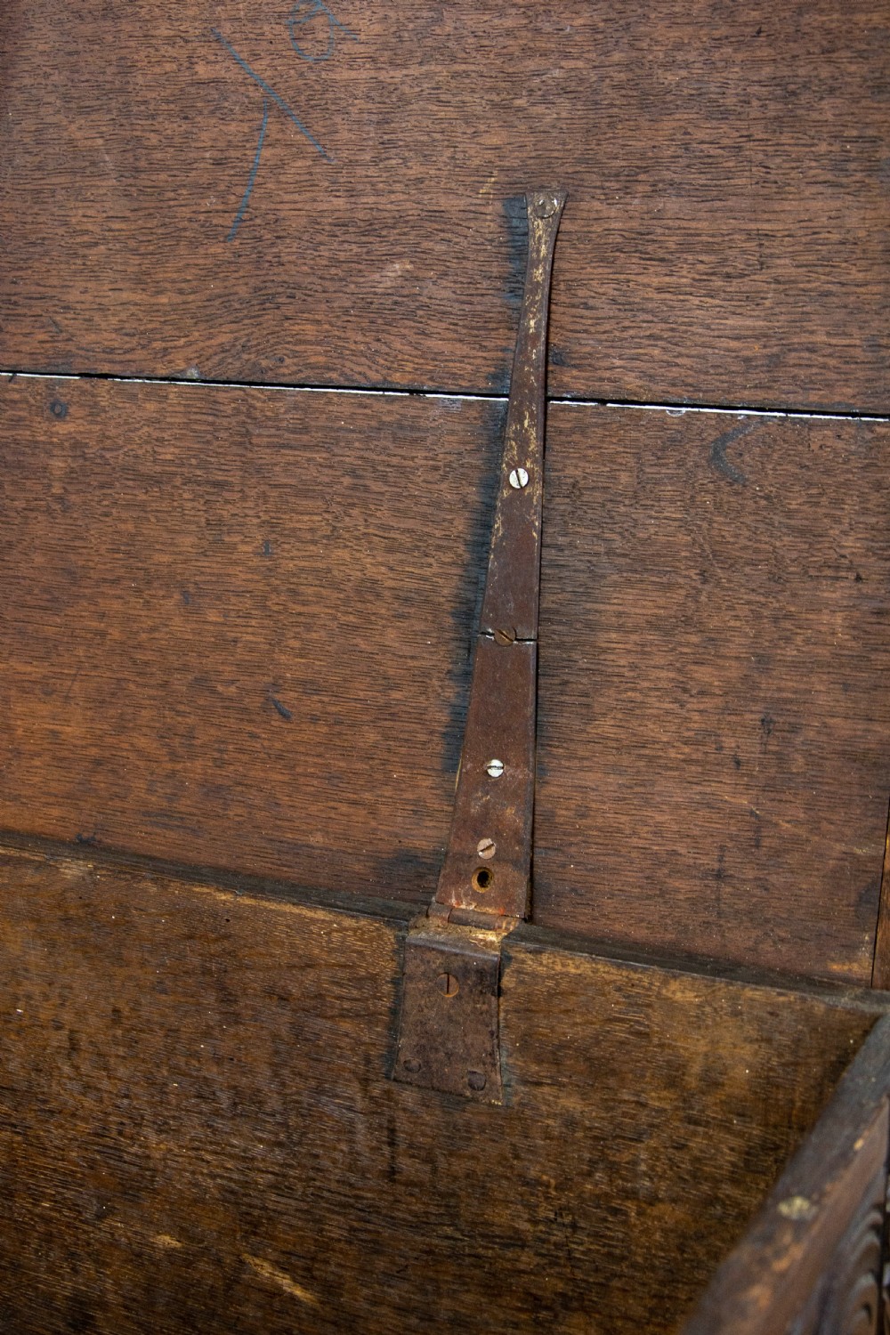 19th Century Antique Carved Oak Coffer View XII