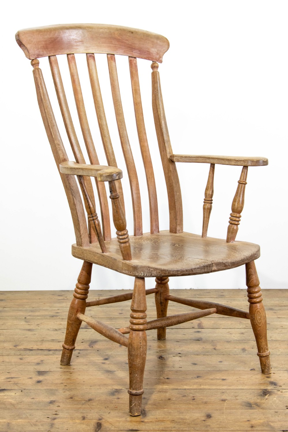 Antique Ash and Elm Windsor Armchair View III