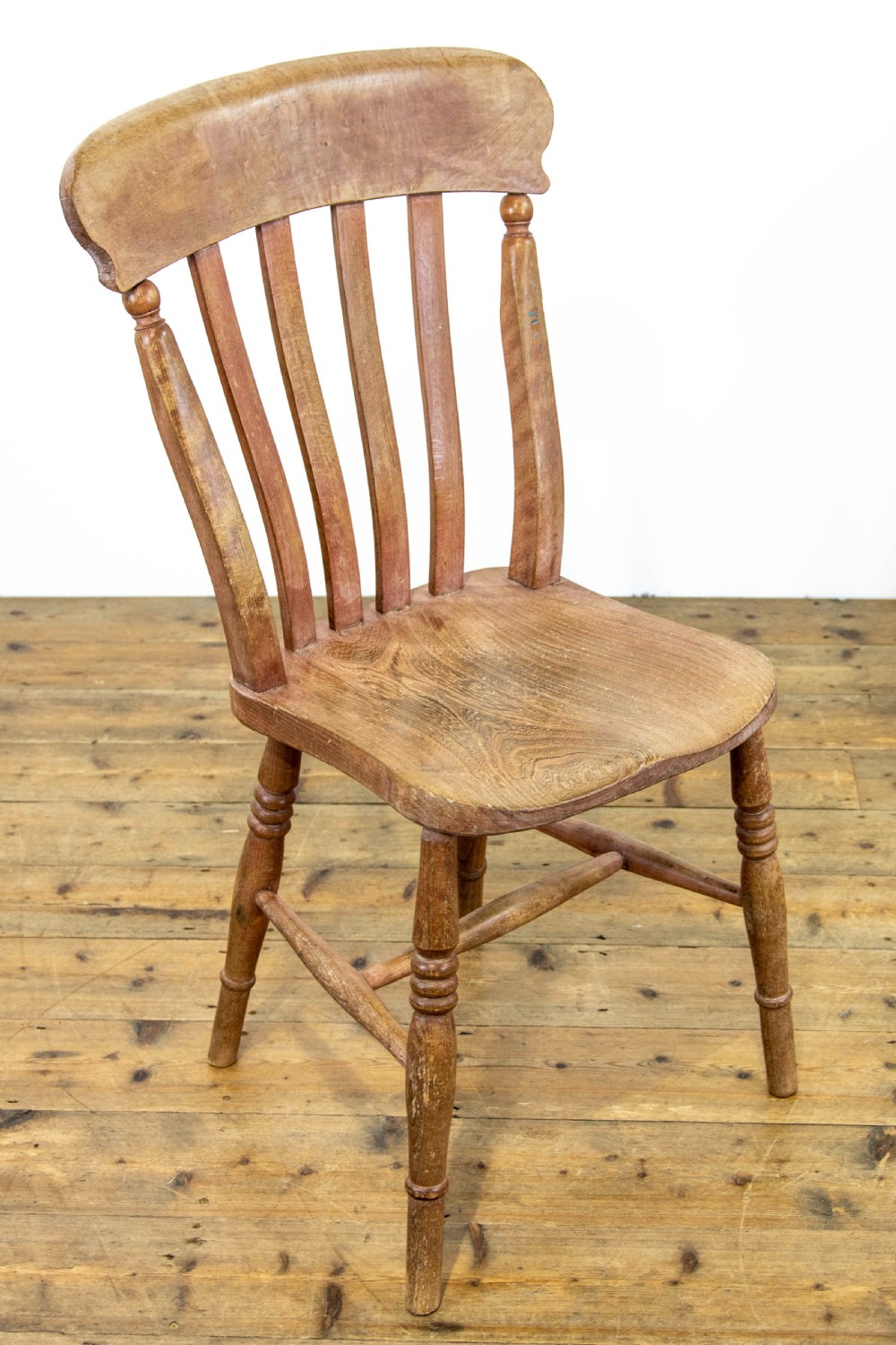 Set of Five Antique Farmhouse Kitchen Chairs View III