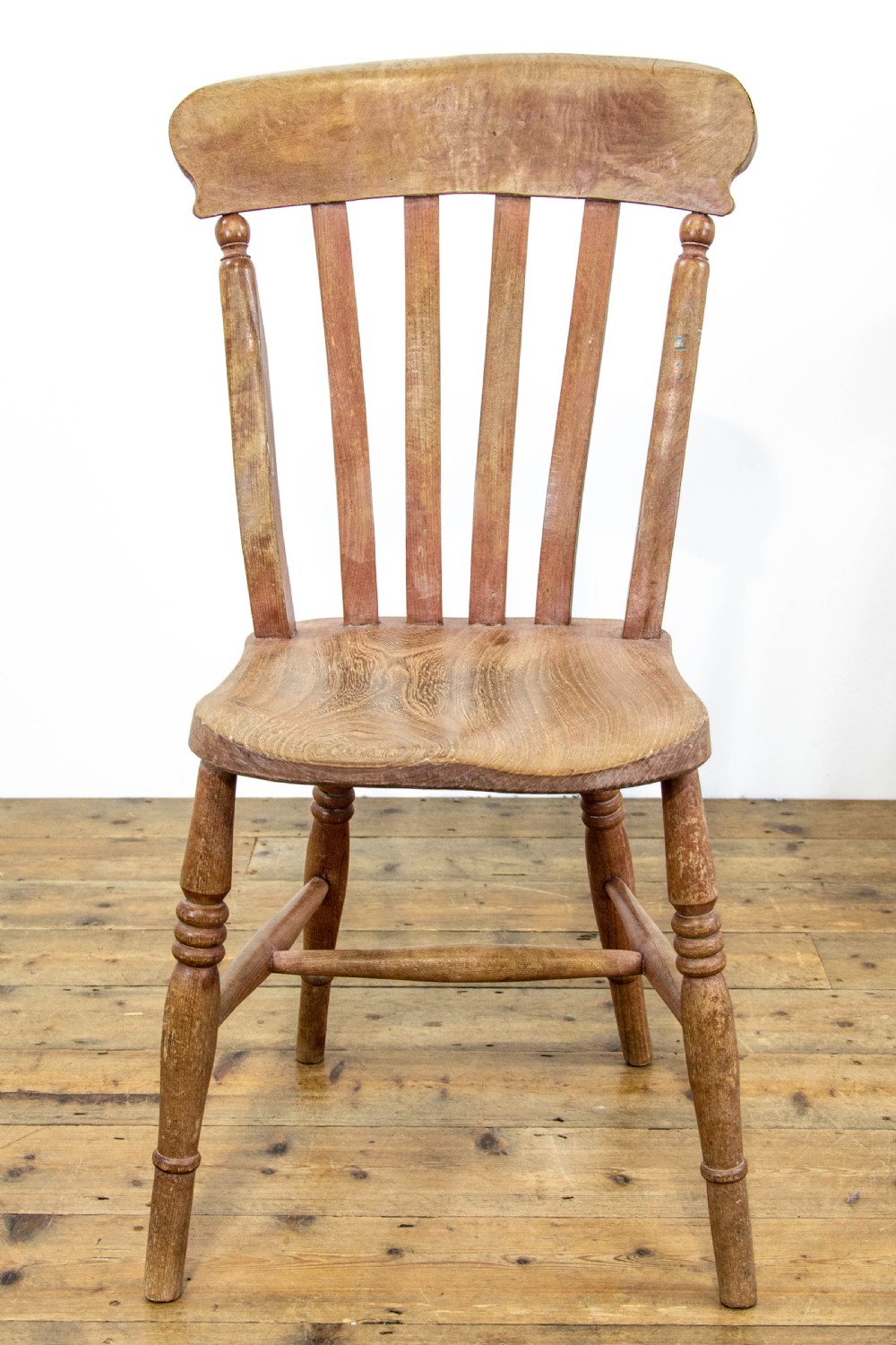Set of Five Antique Farmhouse Kitchen Chairs View IV