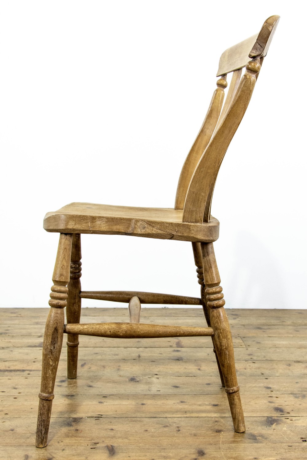 Set of Five Antique Farmhouse Kitchen Chairs View VI