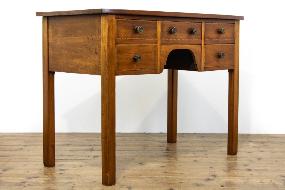 Antique Inlaid Mahogany Side Table View V