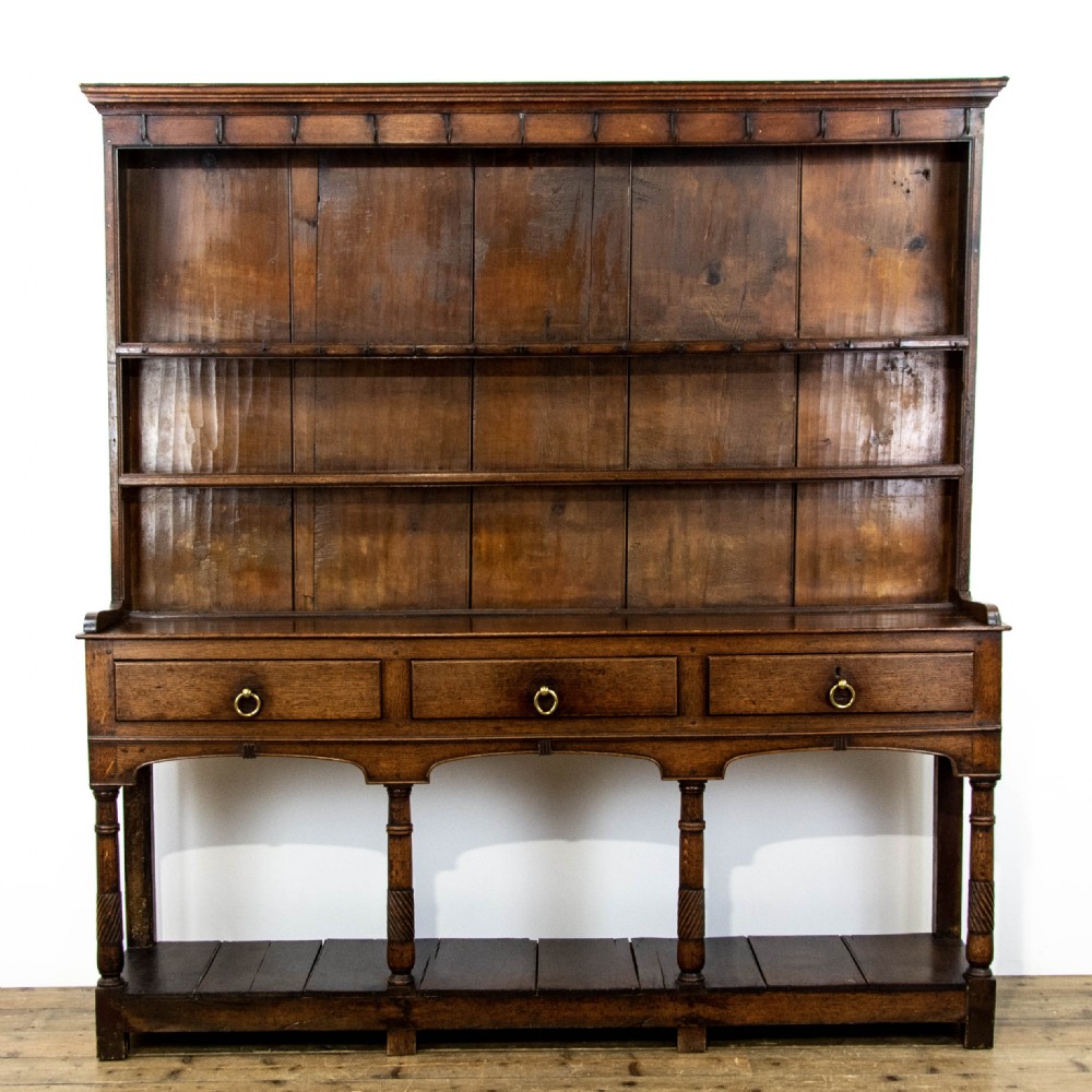 Antique Welsh Oak Pot Board Dresser