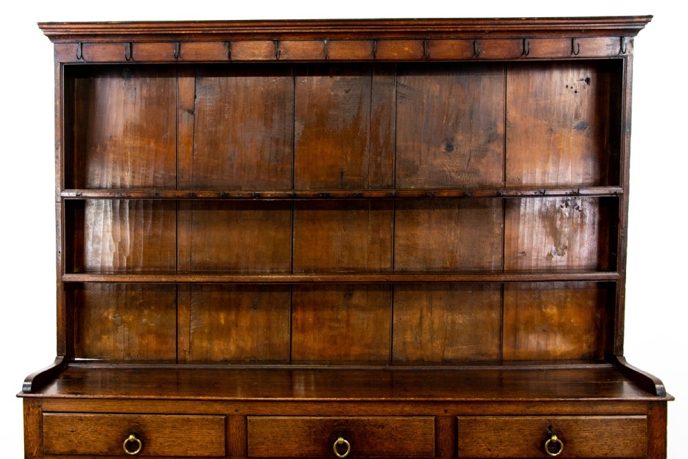 Antique Welsh Oak Pot Board Dresser View IV