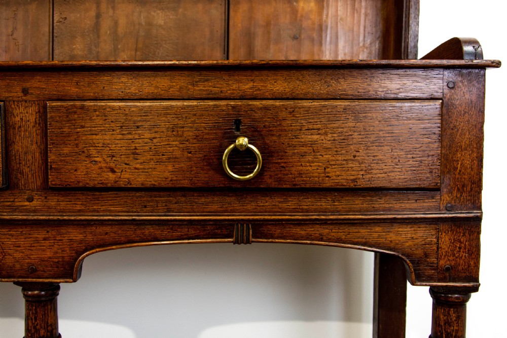 Antique Welsh Oak Pot Board Dresser View VII