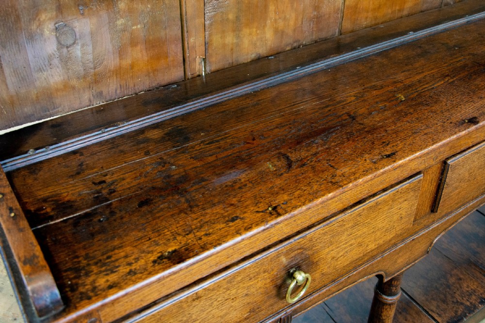 Antique Welsh Oak Pot Board Dresser View X