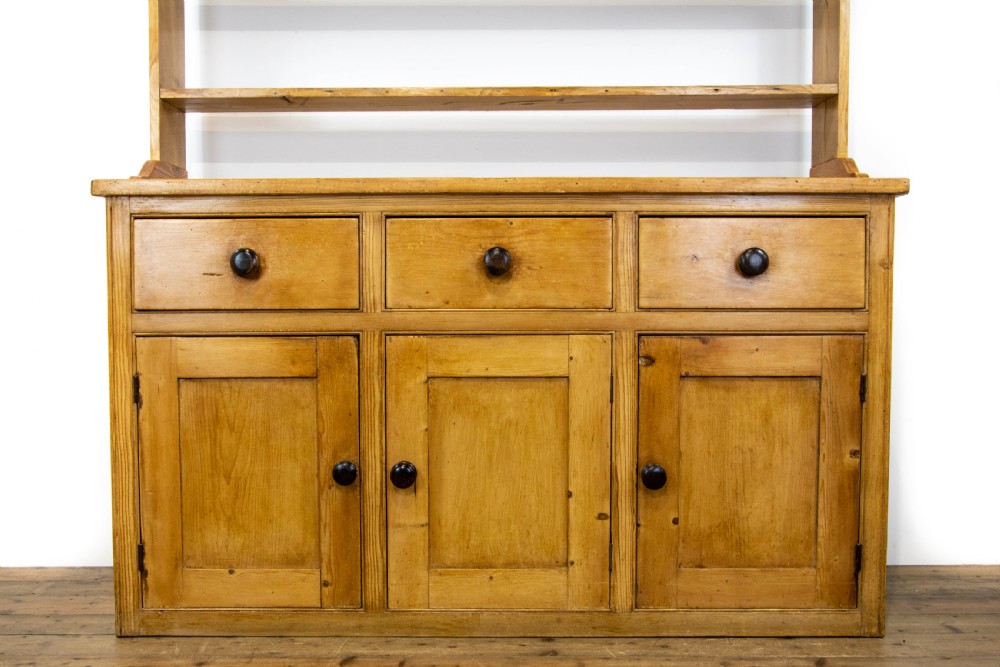 Antique Victorian Pine Dresser and Rack View II