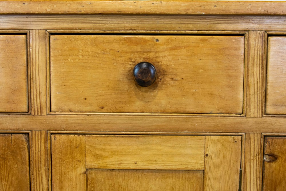 Antique Victorian Pine Dresser and Rack View V