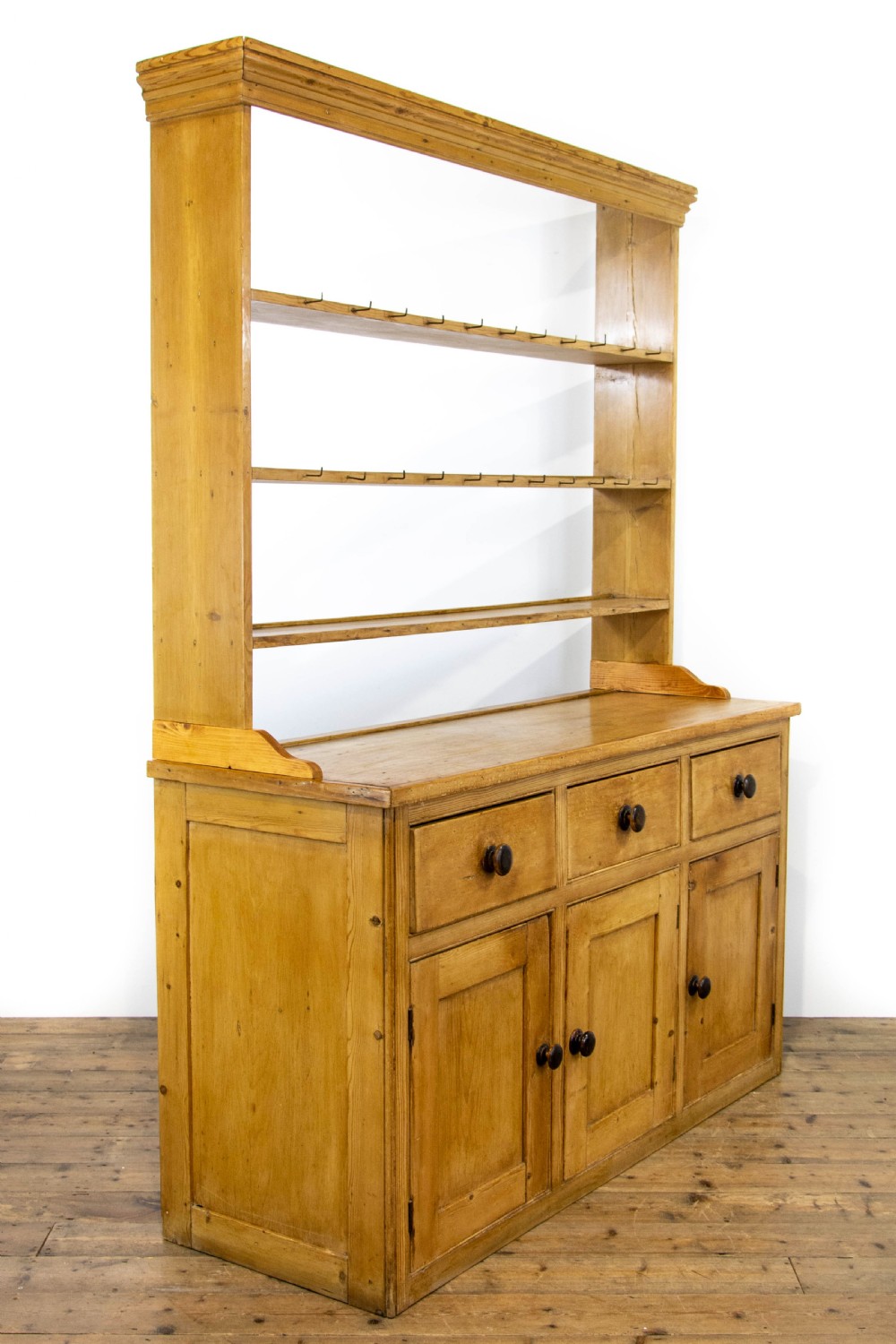 Antique Victorian Pine Dresser and Rack View VIII
